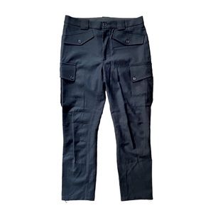 Marc Jacobs Black Wool Ankle Zipper Cargo Pants, sz 8